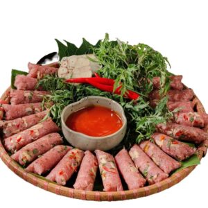 [Chỉ ship miền Bắc+Trung]: 60 Cái Nem CHUA - Đặc sản Thanh Hóa - Đóng gói hút chân không bên trong - Vị Chua Cay da heo không phải Miến - Miền Nam và Miền Tây  không hợp khẩu vị - QN4