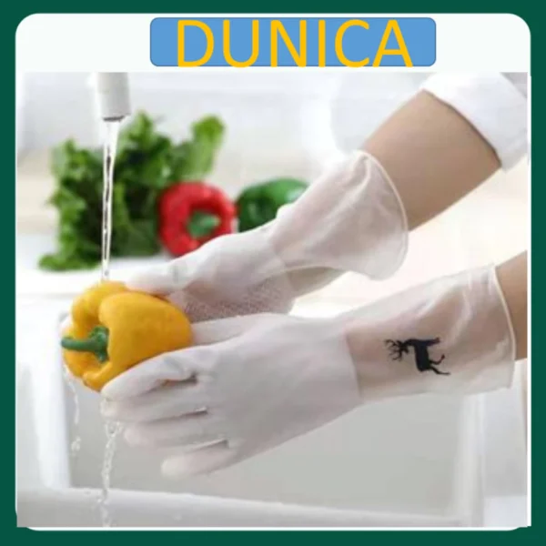Găng Tay Cao Su Rửa Bát Hình Hươu Hạc Cò Môi
