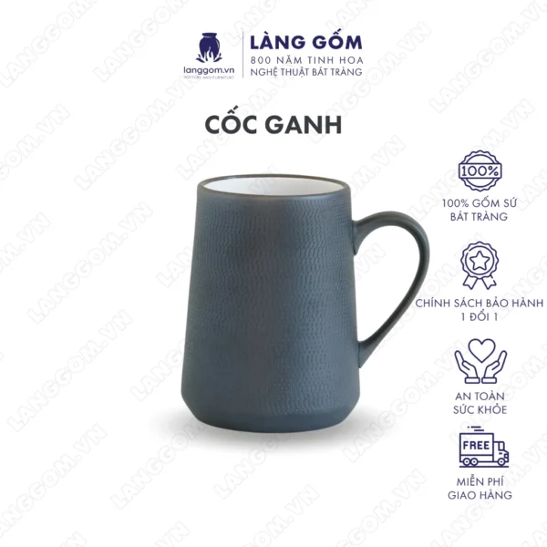 ốc ganh, cốc uống nước họa tiết ganh tay thủ công Nhật Bản