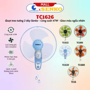Quạt Treo Tường 2 Dây Senko