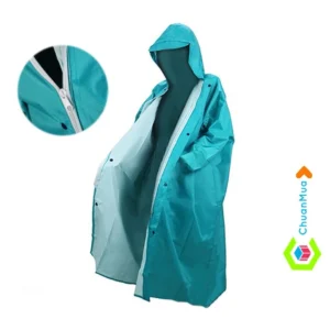 Áo Mưa Dây Kéo Vải Dù Tổ Ong