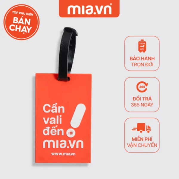 [GIFT] Thẻ treo hành lý MIAvn Luggage tag S Orange